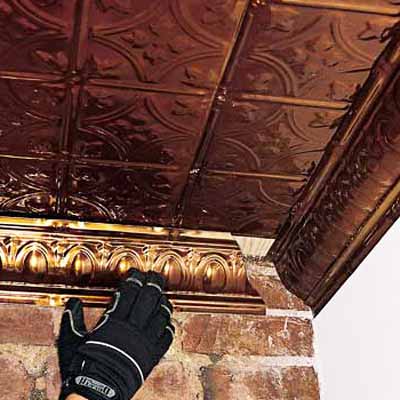 Tin ceiling