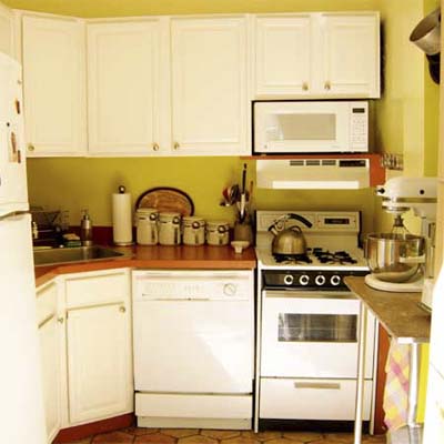 An after photo of the small kitchen