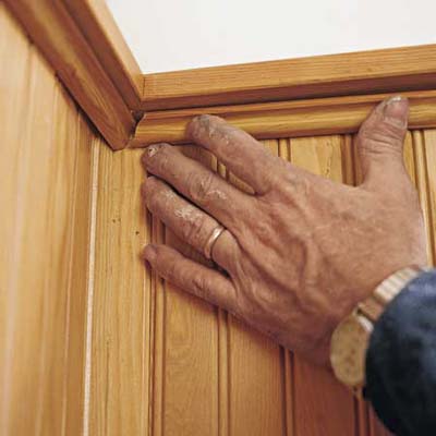 Beadboard wainscotting