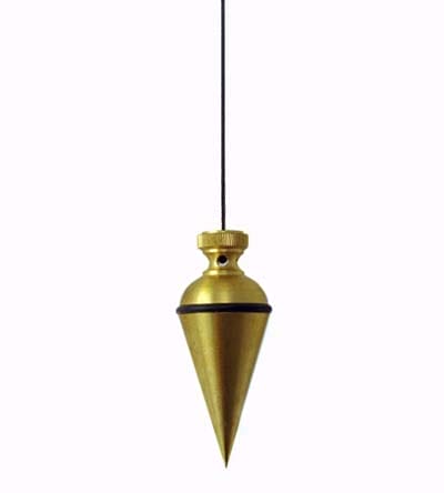 A plumb bob