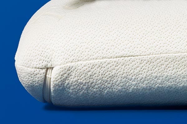 Close-up of a cooling gel pillow.