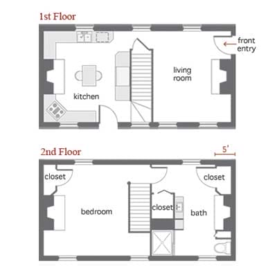 Floor plans for the house