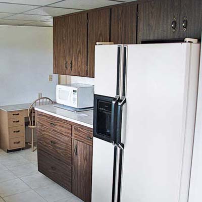 white fridge