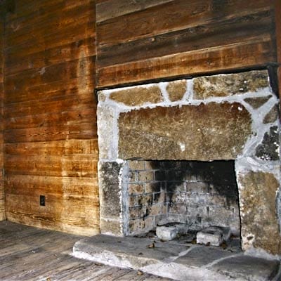 A fireplace