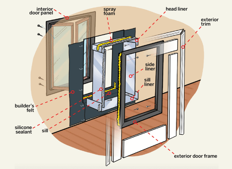 Dog door installation process 