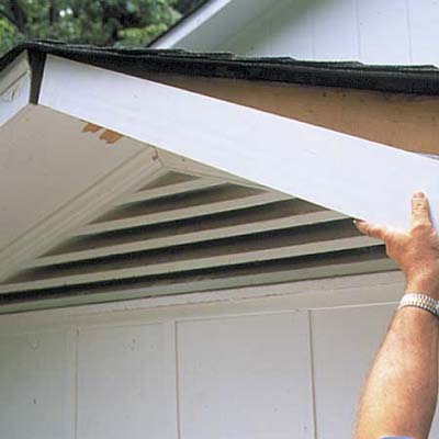 attaching the replacement fascia