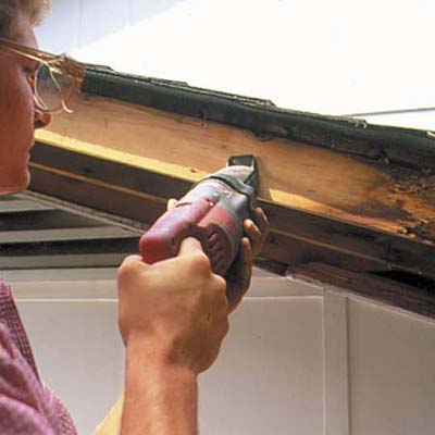 removing a rotted rafter