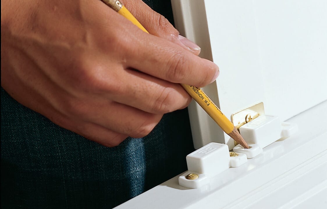 Magnetic catches being used for an internal shutter.