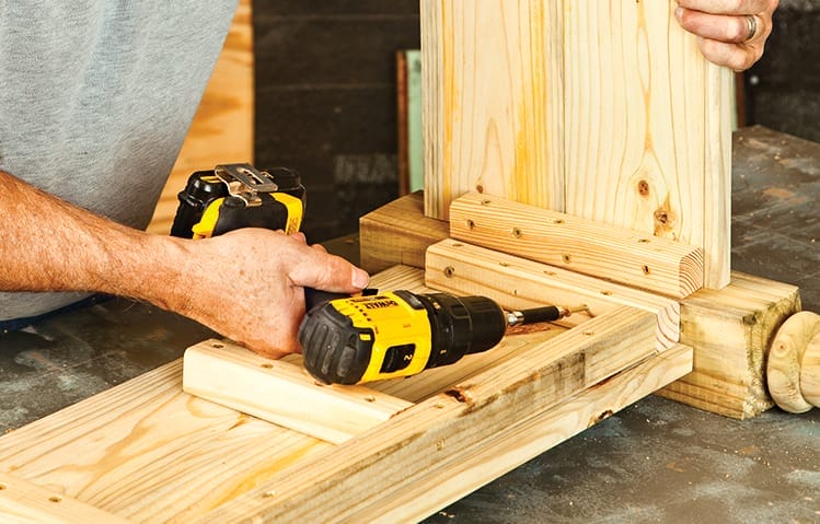 Man using drill