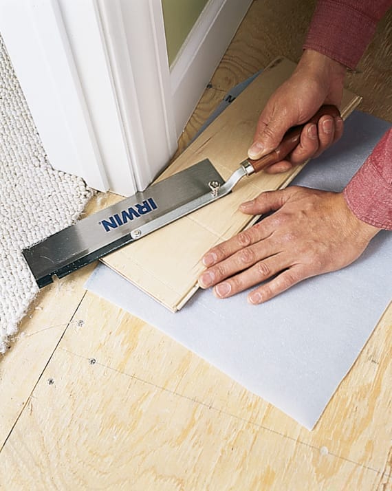 leveling a subfloor