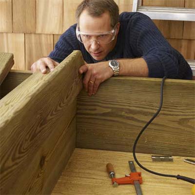 Man adding the dashboard to the sandbox