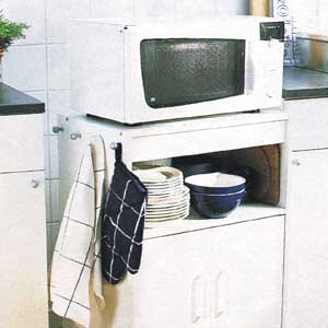 Microwave placement in small kitchen