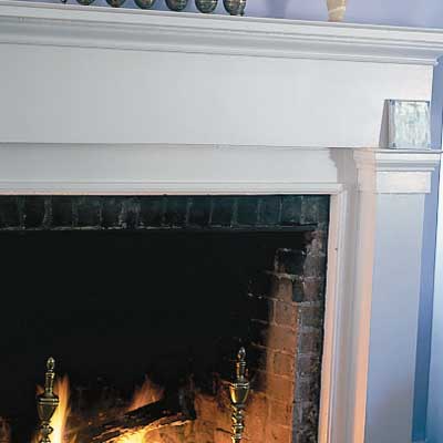 A historical fireplace