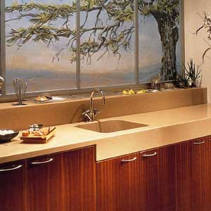 An image of a Corian backsplash.