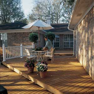 A restored deck.