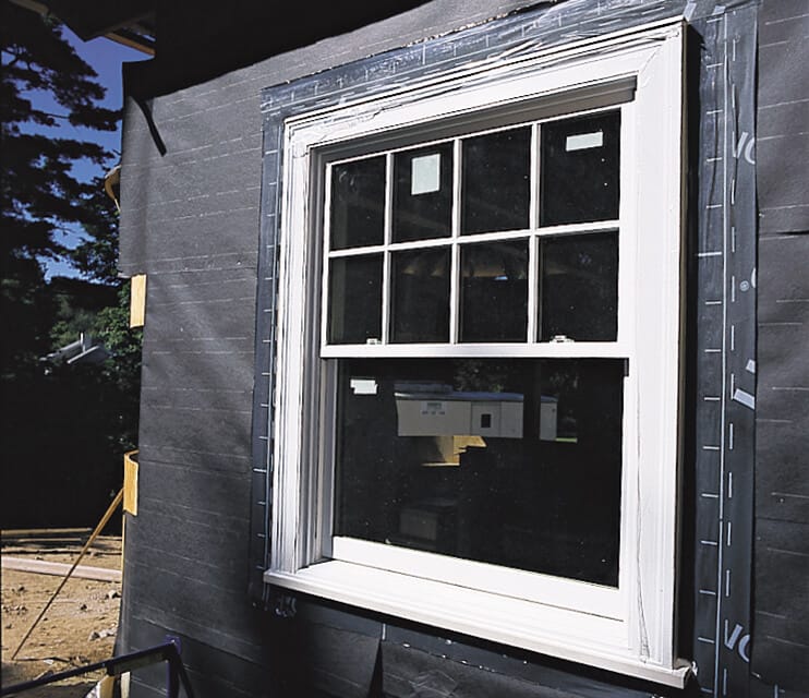 a finished window installation