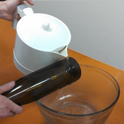 Heat the glass