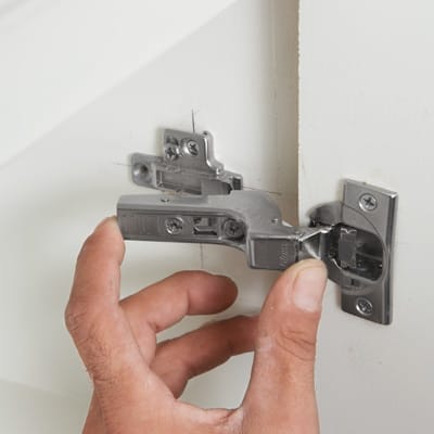 Metal door hinge