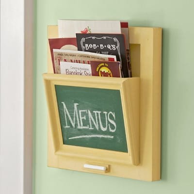 a finished takeout menu holder