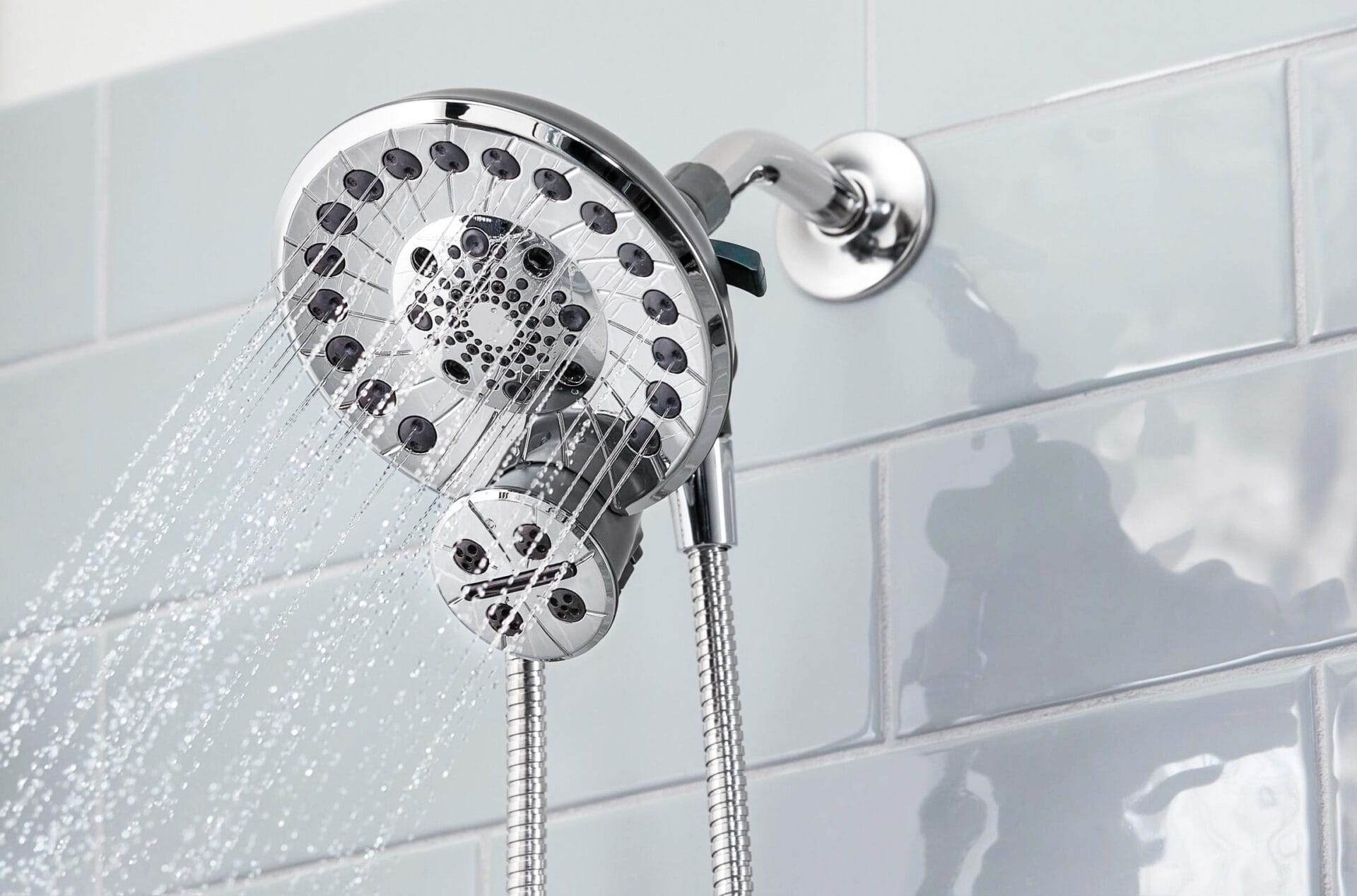 a showerhead displaying low water pressure