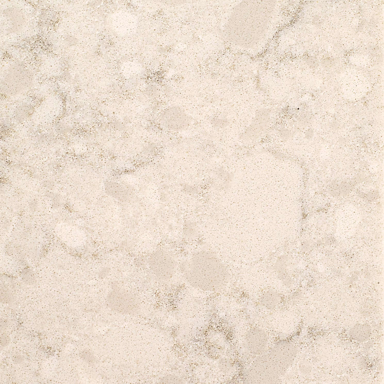 Light limestone-textured quartz imitating fossil and shell fragments.
