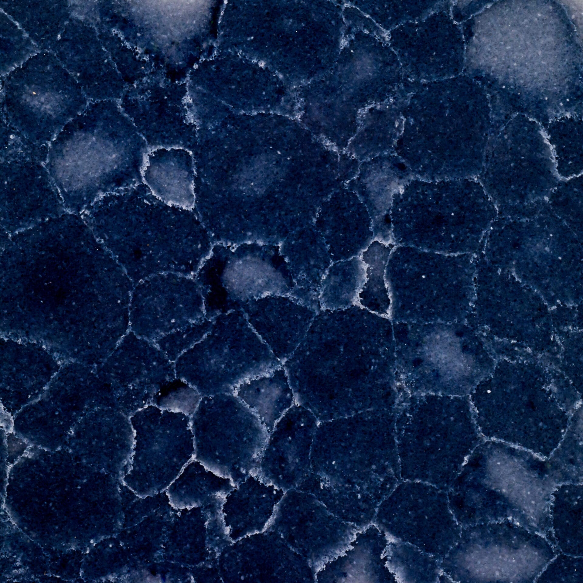 Blue geode-style quartz.