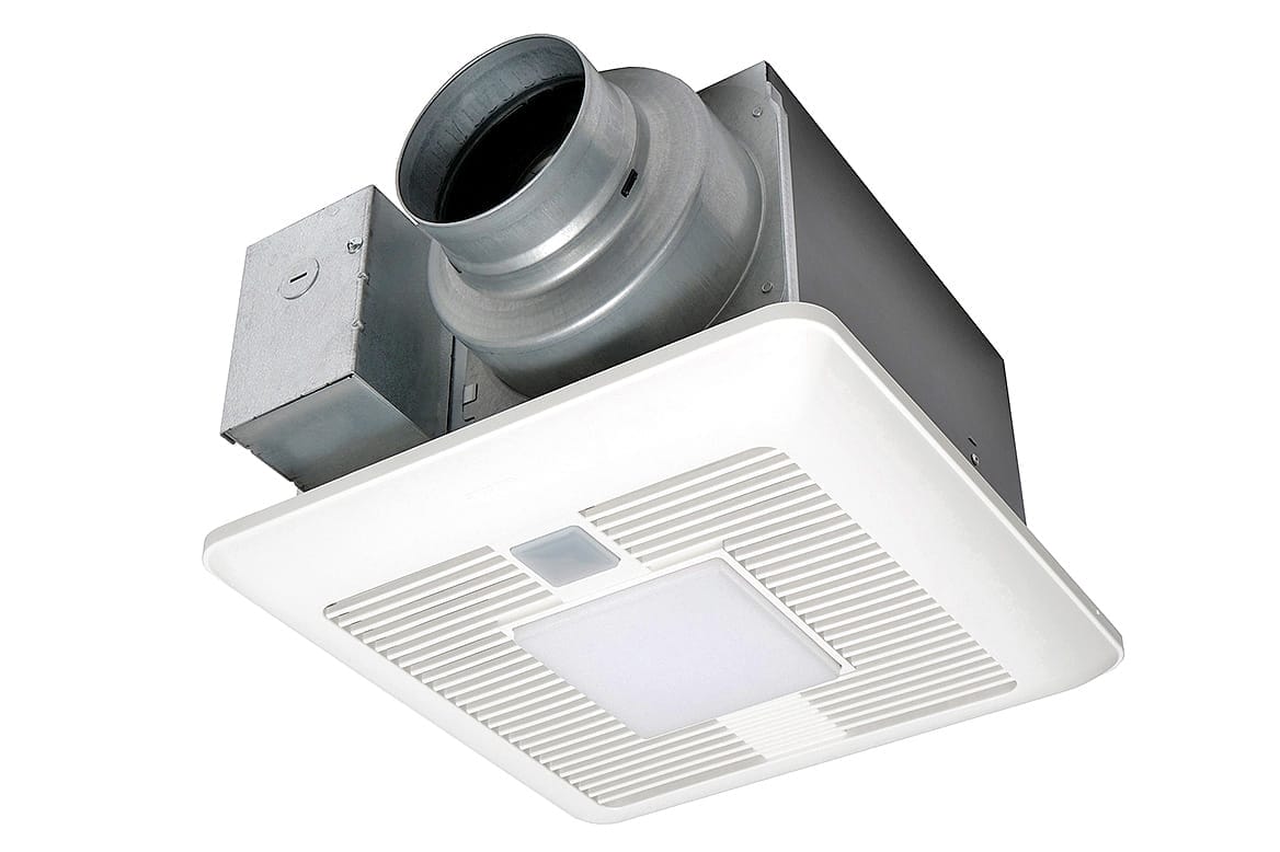 Panasonic’s WhisperSense DC fan with LED light 
