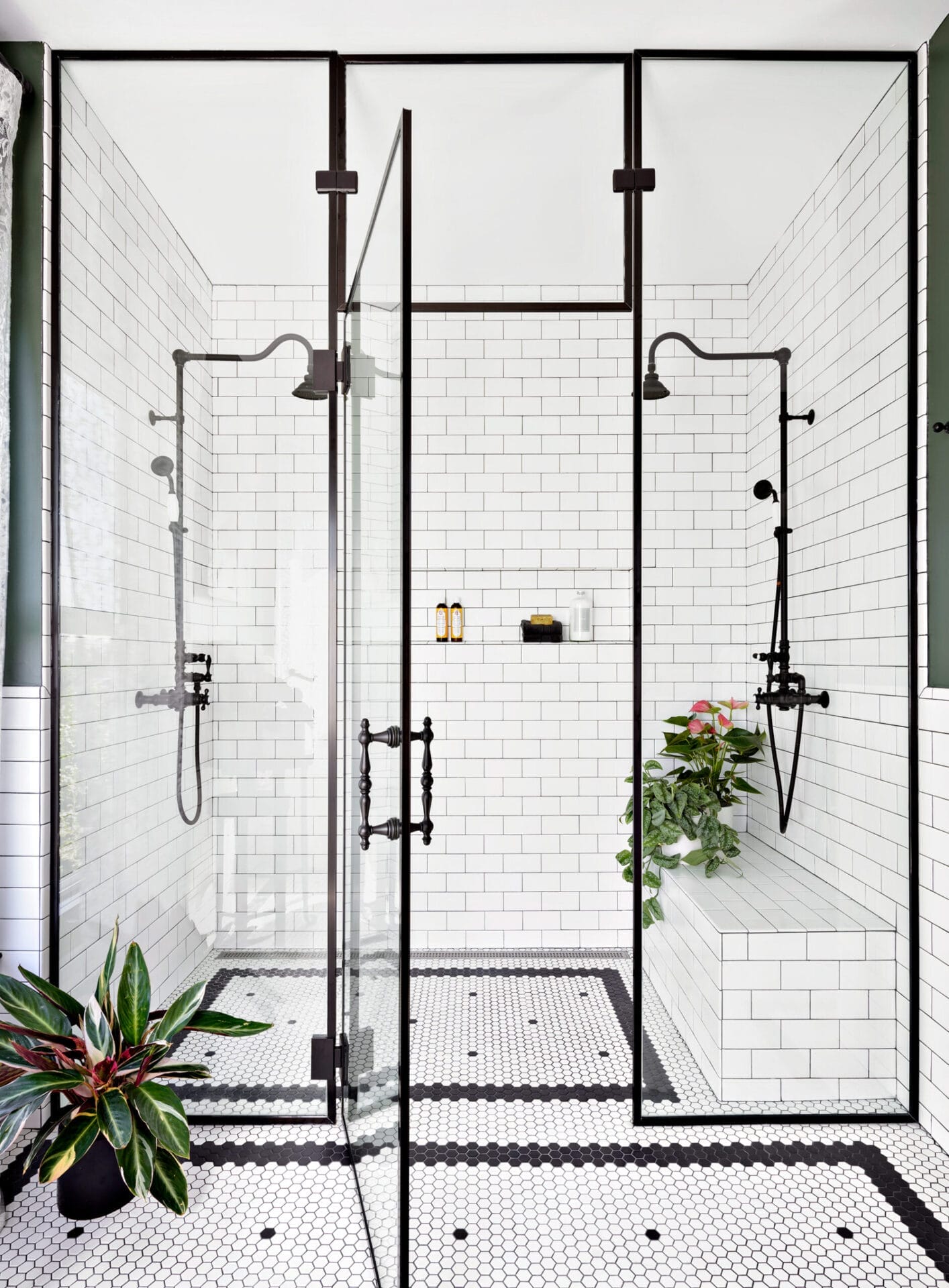 A remodeled shower