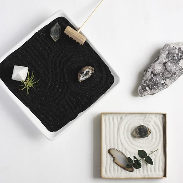 A trendy zen garden.