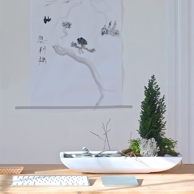 A modern zen garden.