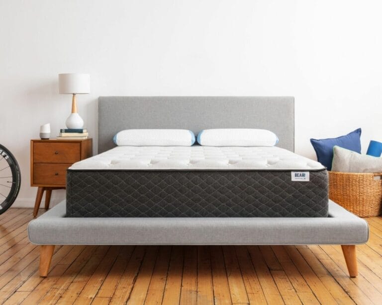 Bear Hybrid mattress with breathable spring system and cooling foam construction.