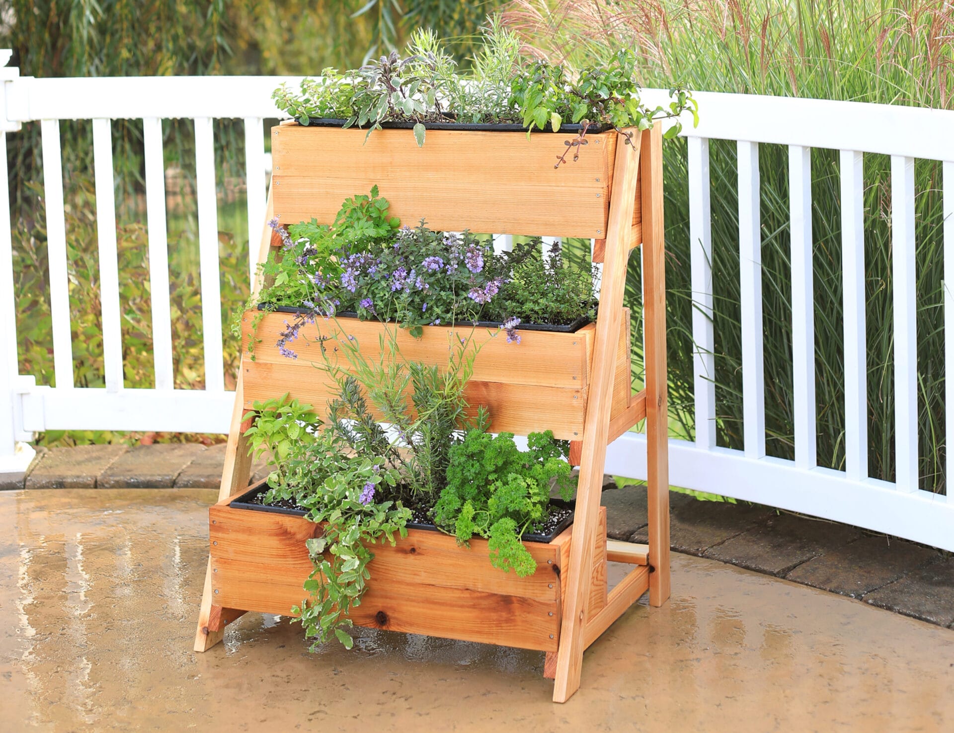 An image of a tiered planter.