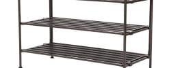 Seville Classics Three-Tier Shoe Rack Logo