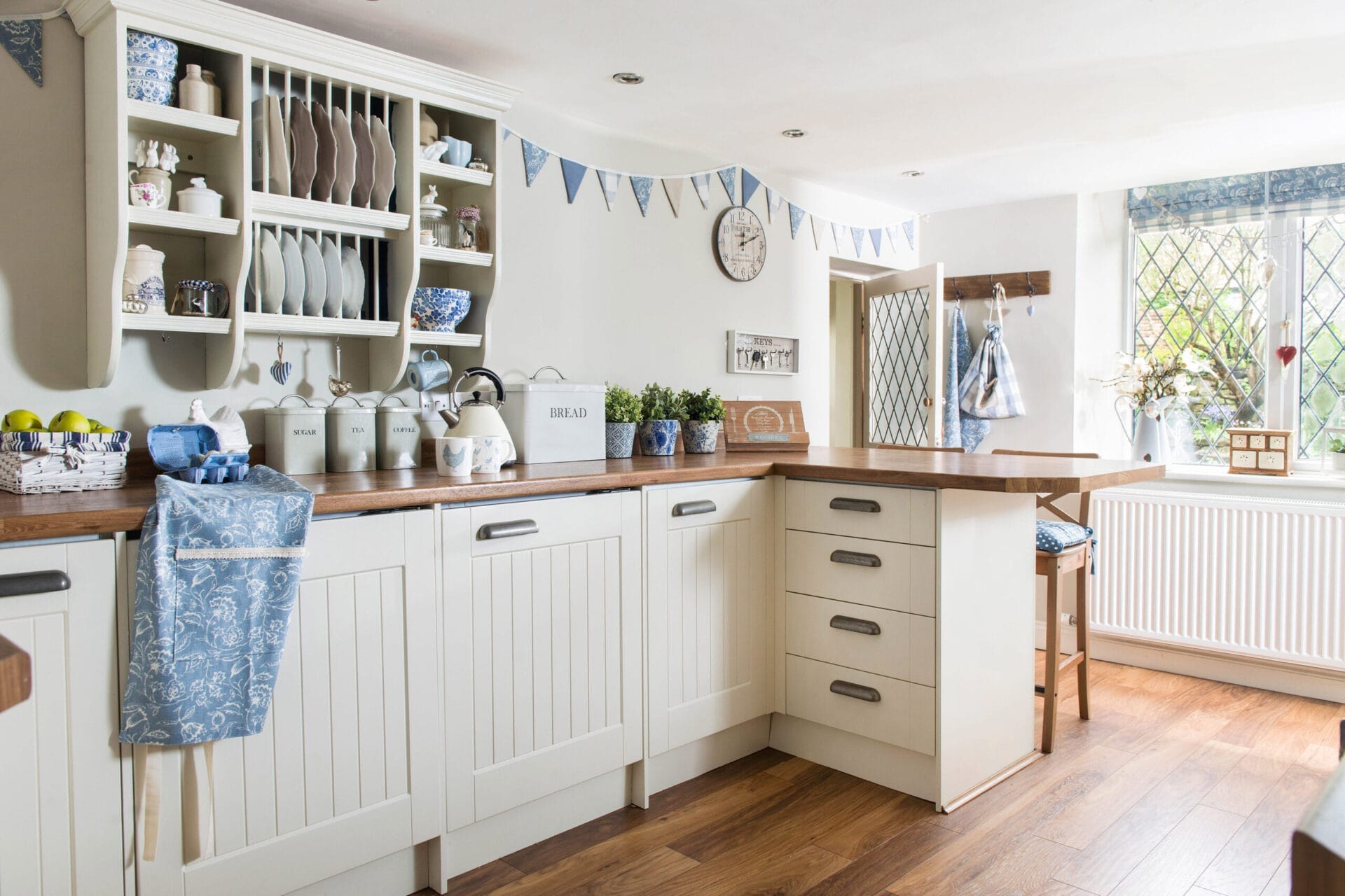 Beadboard cabinets