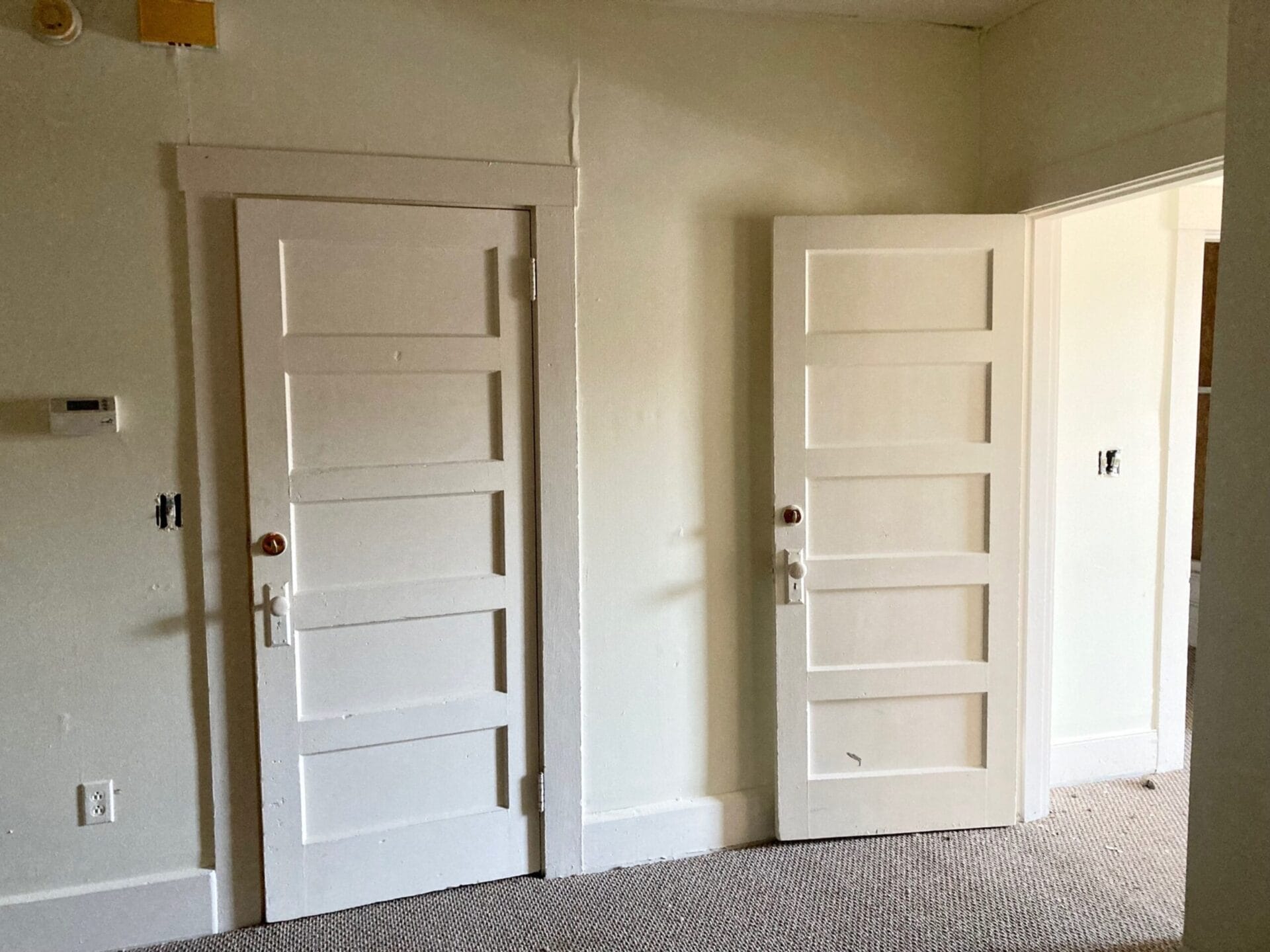 Original paneled interior doors.