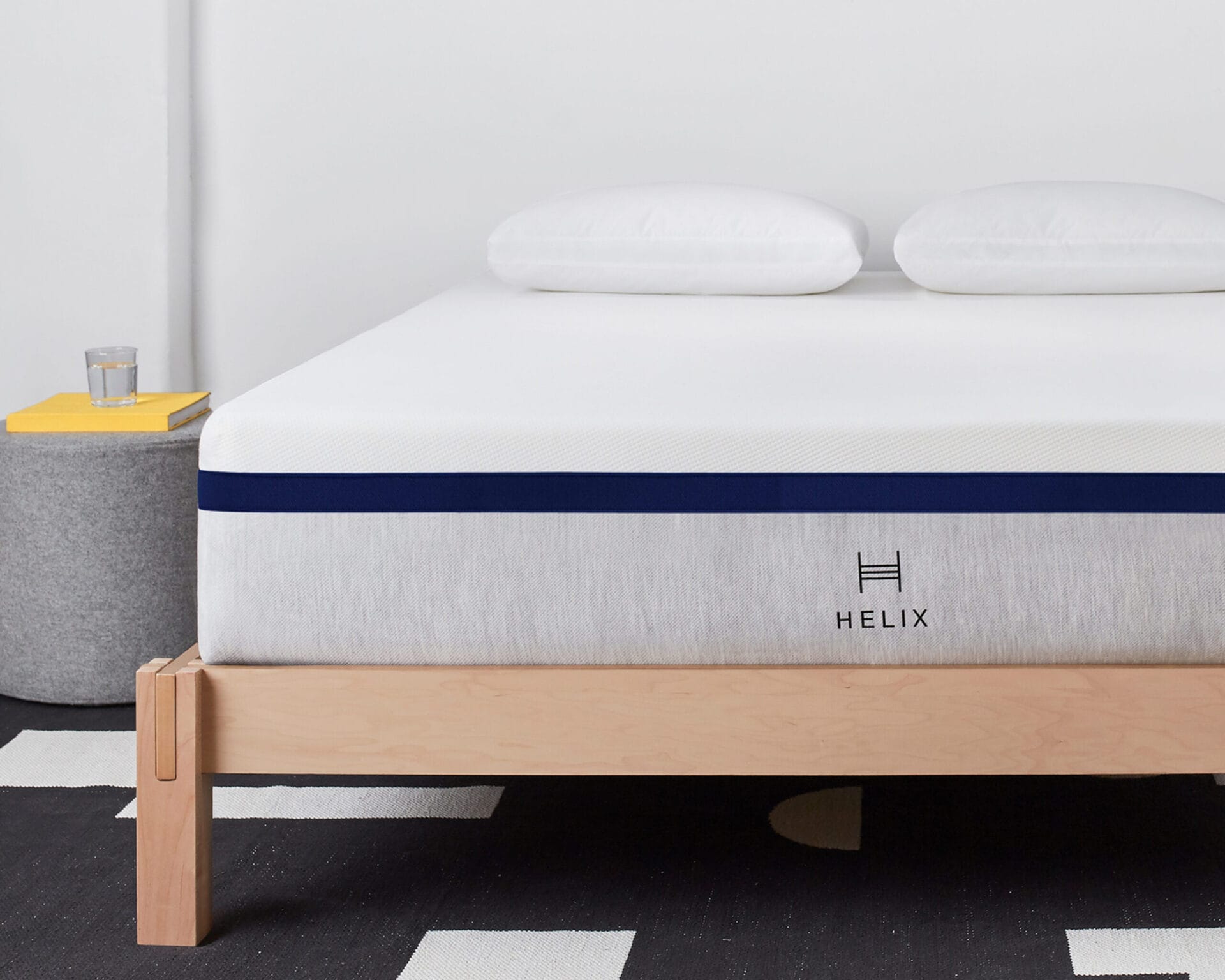Helix Midnight medium-firm hybrid mattress.