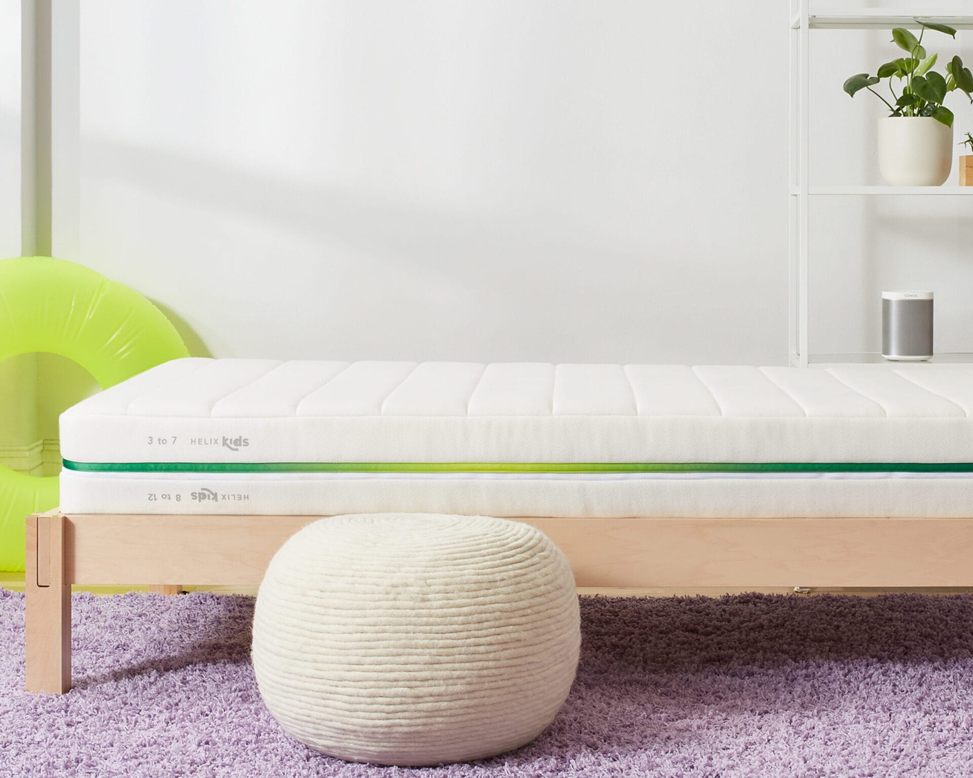 Helix Kids flippable mattress.