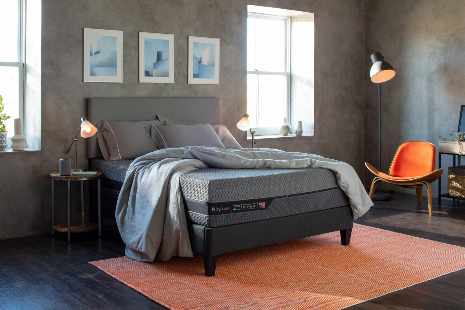 Layla Hybrid flippable mattress.