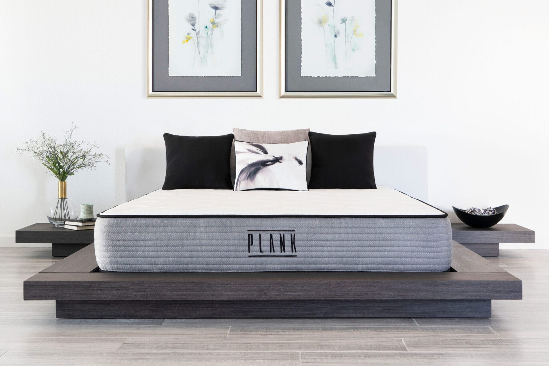Brooklyn Bedding Plank California king flippable mattress.