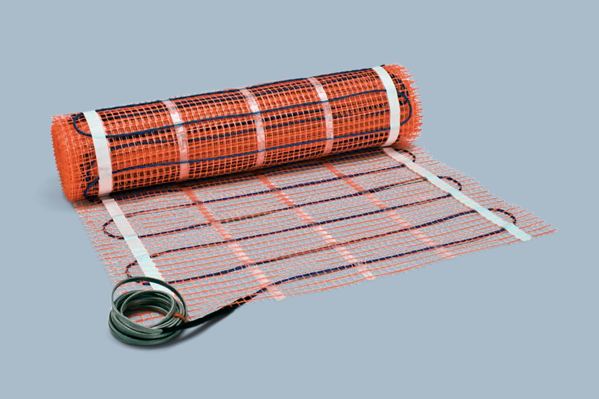 An electric mat, a part of a electric radiant flooring system.