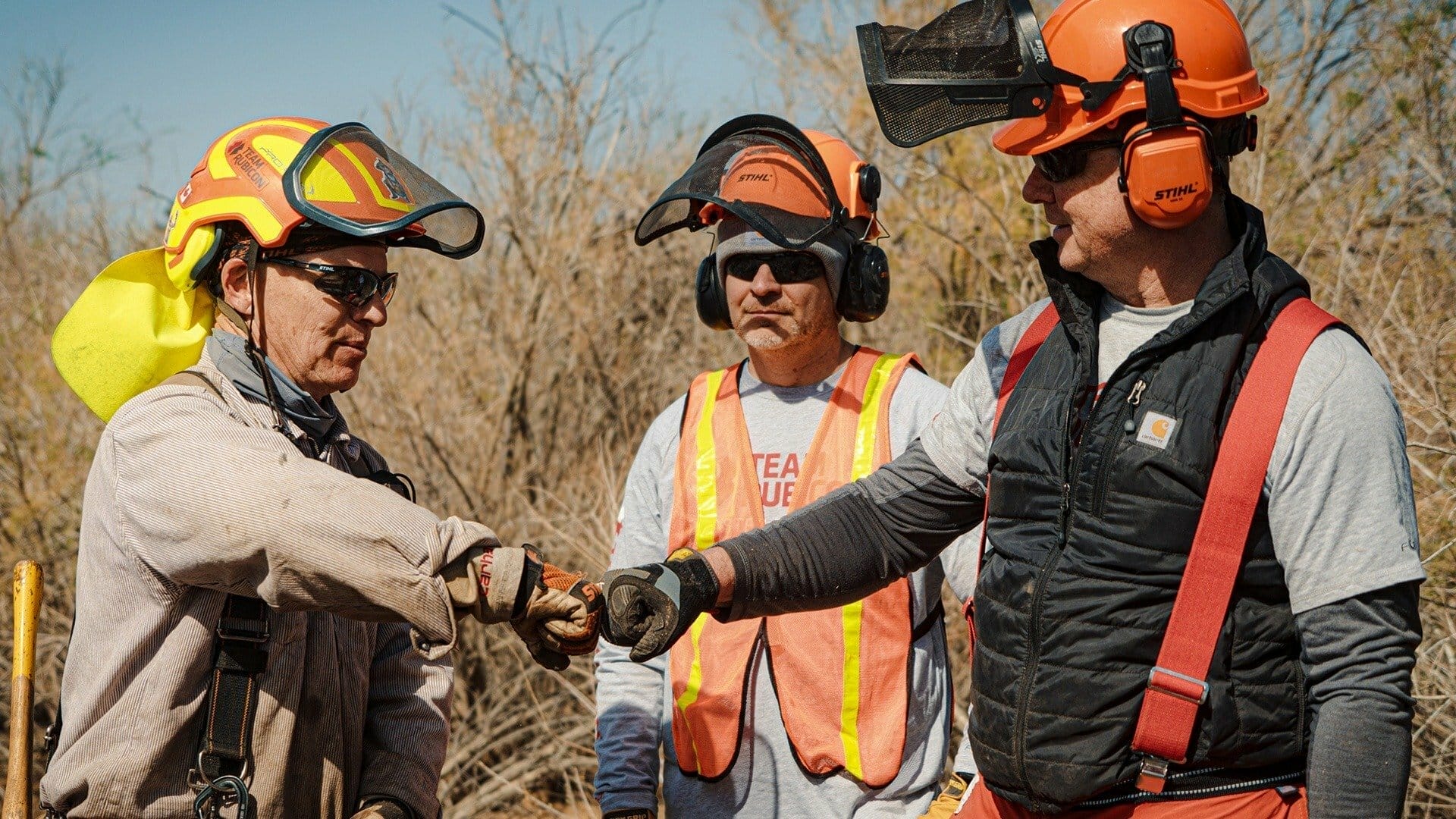 Kevin O'Connor joins the Team Rubicon chainsaw crew