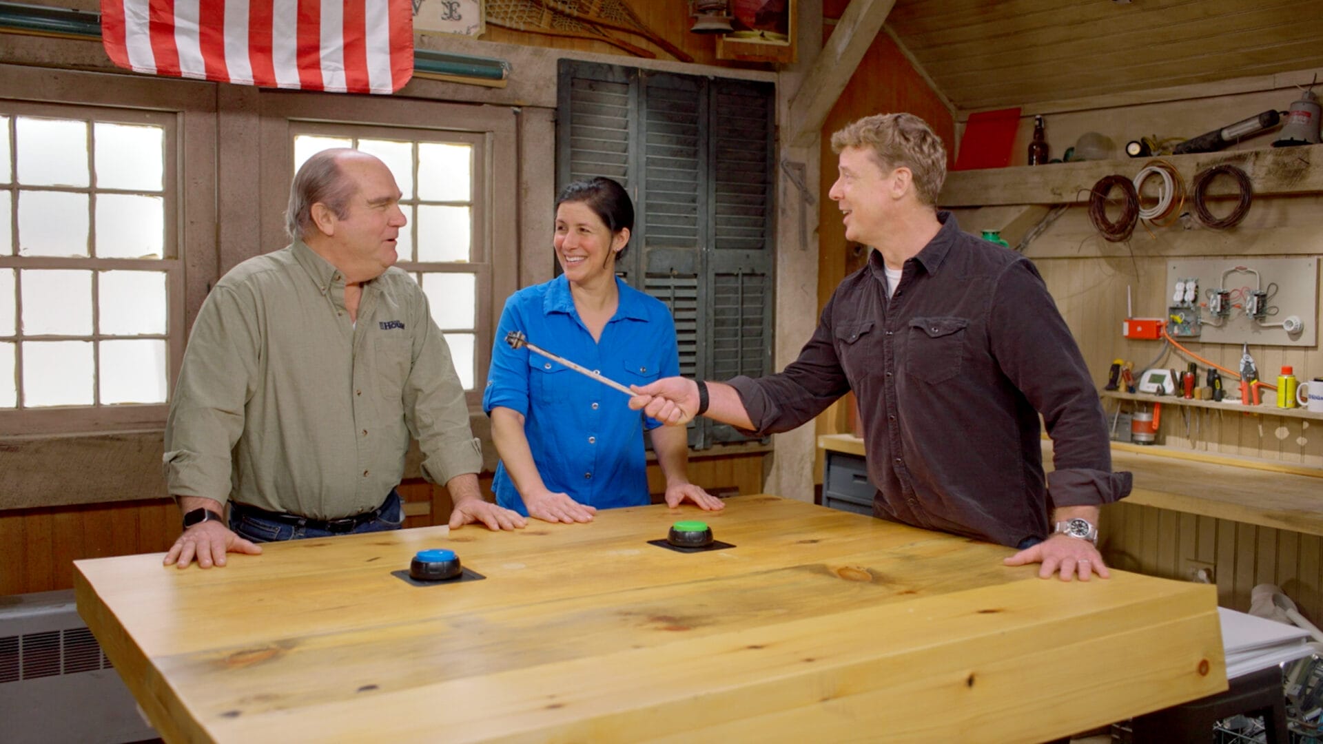 S24 E21: Richard Trethewey and Jenn Nawada try to guess whether items go in the garbage disposer or the compost. Kevin O'Connor is the quizmaster